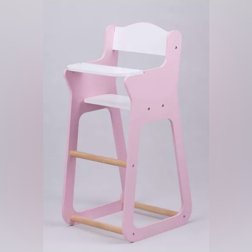 Moover wooden high chair for dolls & stuffies! made in Denmark.